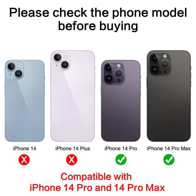 Alt view image 2 of 7 - Back Rear Camera Lens Glass Replacement for iPhone 14 Pro Max 6.7 Inches with Pre-Installed Adhesive, Back Camera Lens Glass kit with Installation Manual + Repair Tool Set