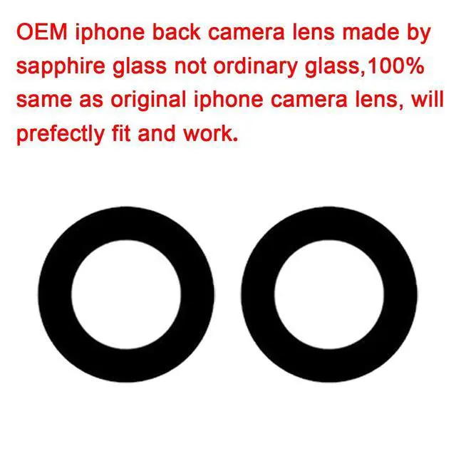 Alt view image 3 of 7 - OEM Back Rear Camera Lens Glass Replacement for iPhone 14 and iPhone 14 Plus with pre-installed adhesive and Reparing Toolkit