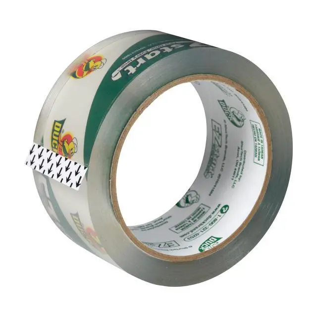 Alt view image 2 of 7 - EZ Start Clear Packing Tape Refills, 6 Rolls | Frustration-Free, Whisper Quiet, Moving & Shipping Boxes, Apartments and Homes, 1.88 Inch x 55 Yards