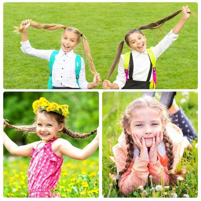 Alt view image 4 of 7 - 180Pcs Black Hair Ties No Damage Value Size Ouchless Elastics Hair Bands Ponytail Holders Rubber Bands Bull Pack For Women Girls or Men