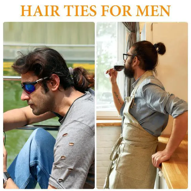 Alt view image 7 of 7 - 180Pcs Black Hair Ties No Damage Value Size Ouchless Elastics Hair Bands Ponytail Holders Rubber Bands Bull Pack For Women Girls or Men