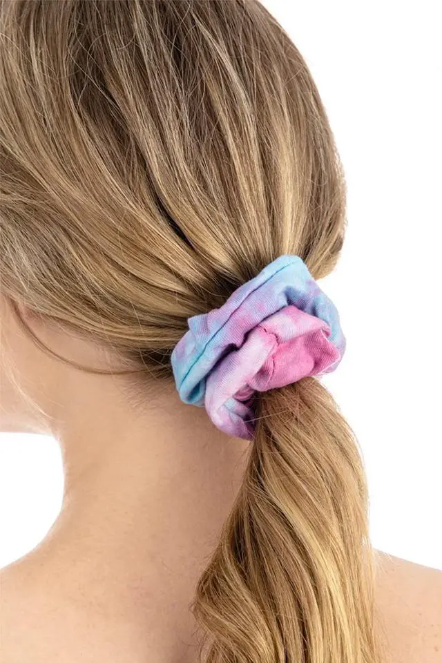 Alt view image 6 of 7 - White Scrunchies for Tie Dye, DIY Cotton Bow Scrunchies, Headbands, 3 Kinds of Party Activities Hair Accessories for Girls and Women, 20 Pieces