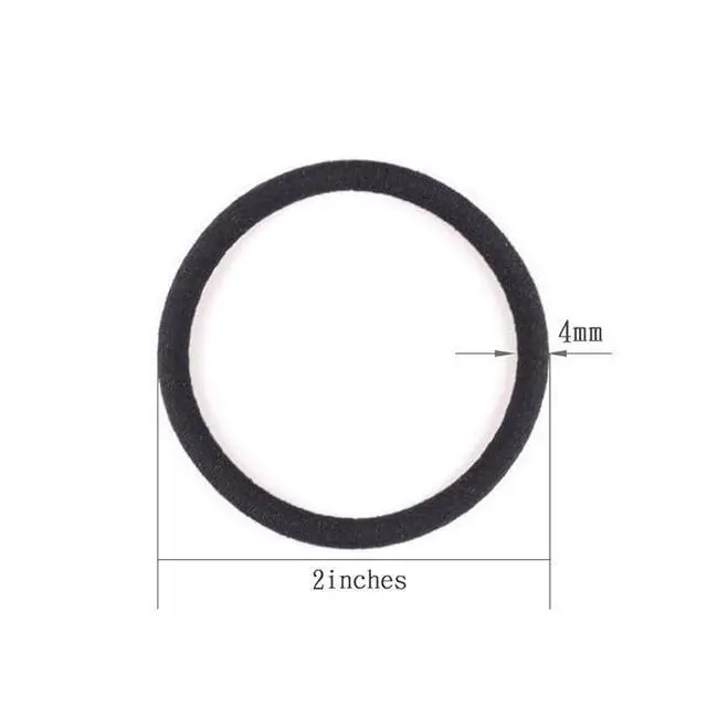 Alt view image 2 of 7 - Hair Ties for Thick Hair, 120 Pack No Damage Elastic Hair Bands, Brown Seamless Ponytail Holders for Women Girls Kids, Strong Stretchy No Crease Hair Elastics for Daily Use (4mm)