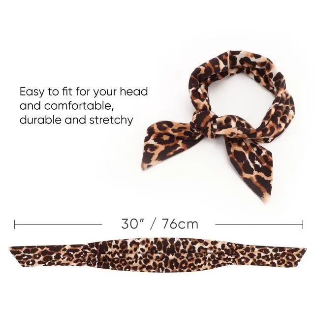 Alt view image 7 of 7 - 6 PCS Adjustable Headbands for Women Knotted Headbands Elastic Non-Slip Fashion Hair Bands for Workout Sports Running Yoga
