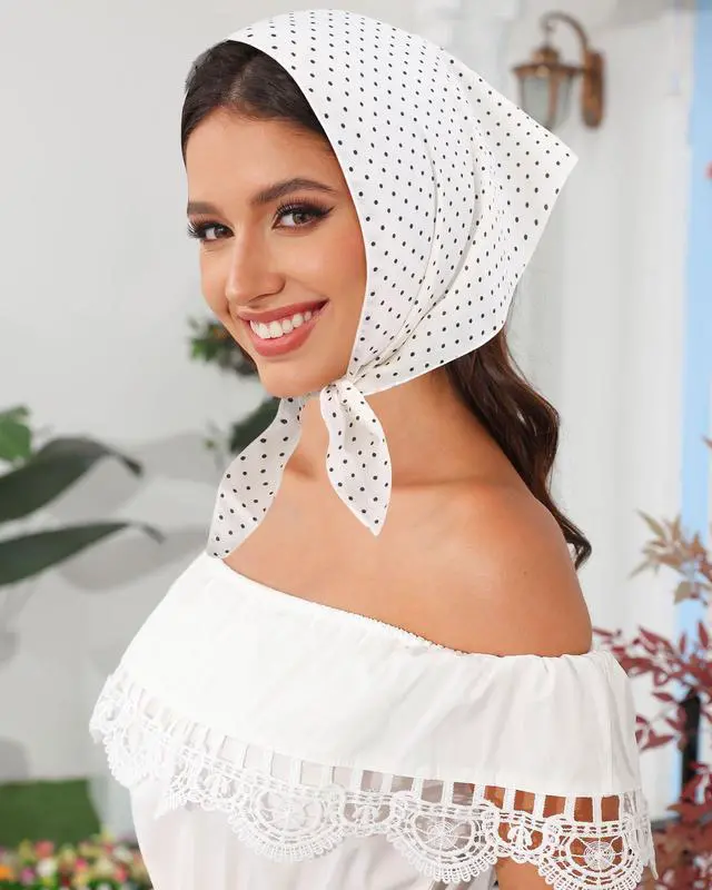 Alt view image 6 of 7 - 3Pcs Triangle Hair Scarf Headband for Women Tie Back Head Scarf | Tie-Back Triangle Hair Scarf, No Metal Clips, Versatile for Curly Hair, Yoga, Soft & Breathable