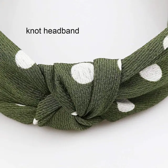 Alt view image 2 of 7 - 8 Pack Boho Vintage Headbands for Women Girls Knotted Headwraps Fashion Hair Hoops Elastic Hair Accessories