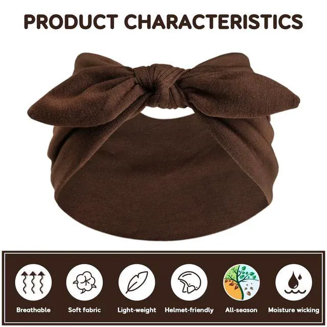 Alt view image 2 of 6 - Wide Headbands for Women, Large Hairband, Elastic Non-Slip Headband Twist Knotted Accessories, Yoga Workout Vintage Hair 3 Pack (Multi-colored-1)