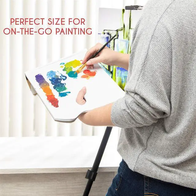 Alt view image 6 of 7 - - Paper Palette Pad - 50 Removable and Disposable Sheets for Painters - 80gsm, 24lb - Paint Mixing Palette for All Paints (Oil, Acrylic, Watercolor,...)