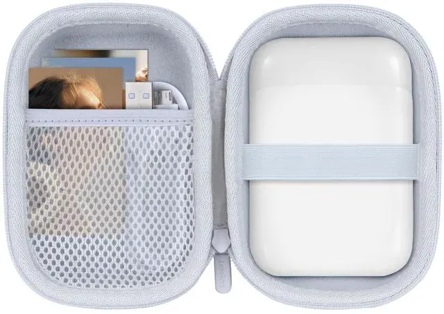 Main image of Storage Case Compatible with Liene 2x3 Photo Printer Mini Instant Portable Color Mono Photo Printer (Off White Case)