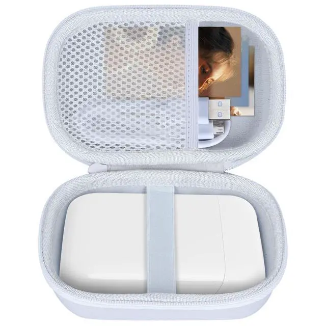 Alt view image 2 of 7 - Storage Case Compatible with Liene 2x3 Photo Printer Mini Instant Portable Color Mono Photo Printer (Off White Case)