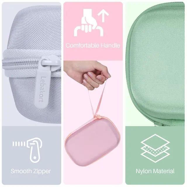 Alt view image 5 of 7 - Storage Case Compatible with Liene 2x3 Photo Printer Mini Instant Portable Color Mono Photo Printer (Off White Case)