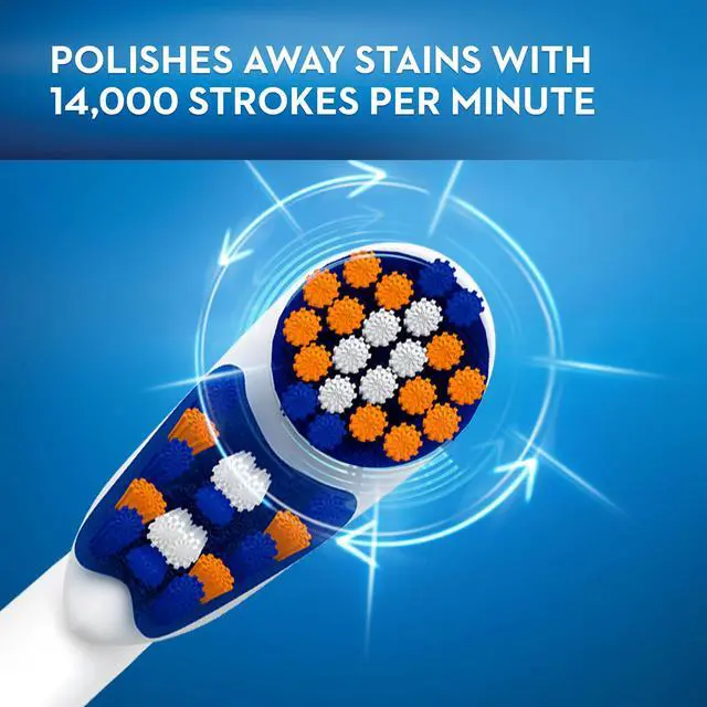Alt view image 3 of 7 - 3D White Action Power Toothbrush, 1 Count (Colors May Vary), Multi-colored