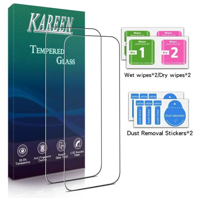 Alt view image 7 of 7 - 2 Pack Screen Protector for iPhone 17 Tempered Glass Film 6.3-Inch | 9H Hardness, Anti-Scratch, Bubble Free, Case Friendly