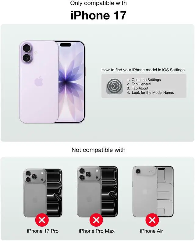 Alt view image 7 of 7 - UARMOR Glass 3 Pack Screen Protector for iPhone 17, 9H Tempered Glass with Easy Installation Kits, Shatterproof, Case-Friendly Fit - HD Clear (iPhone 17)