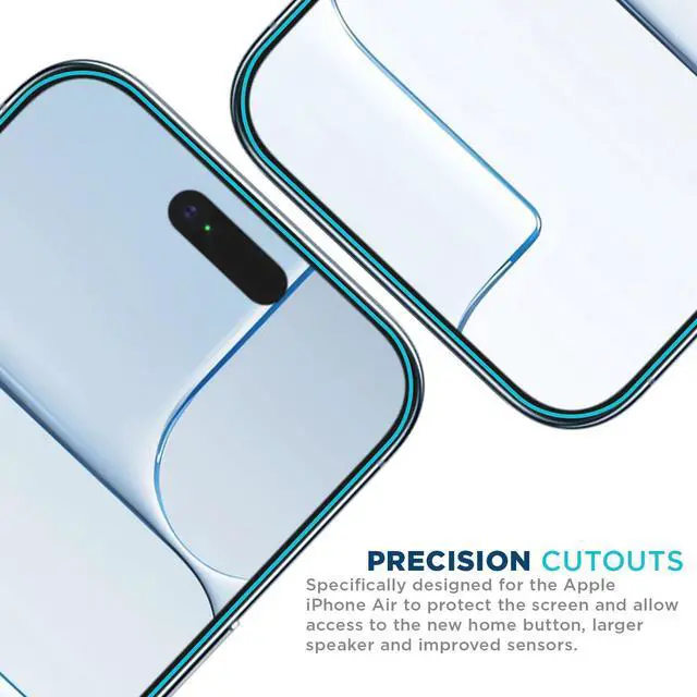 Alt view image 3 of 5 - Screen Protector for iPhone 17 Air, HD PET Film, 4-Pack | Flexible Plastic Build, Crystal-clear display, Scratch-resistant coating, Case-friendly, Bubble-free apply, Touch-sensitive
