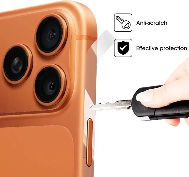Alt view image 3 of 6 - Ultra Thin Transparent Side Film For iPhone 17 Pro Max Frame Protective Guard Film - 3 packs/TPU Hydrogel