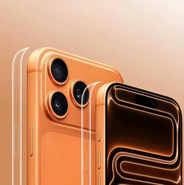 Alt view image 5 of 6 - Ultra Thin Transparent Side Film For iPhone 17 Pro Max Frame Protective Guard Film - 3 packs/TPU Hydrogel