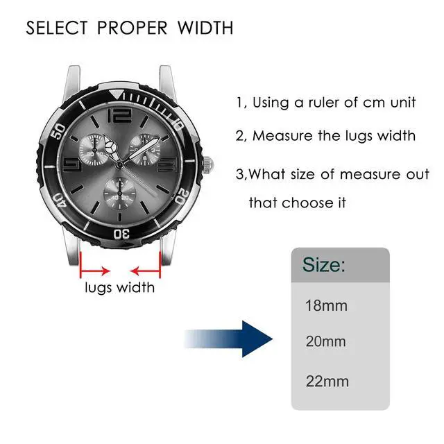 Alt view image 5 of 7 - Silicone Watch Bands, Slim Watch Straps with Quick Release, 18mm, Black with Black Buckle