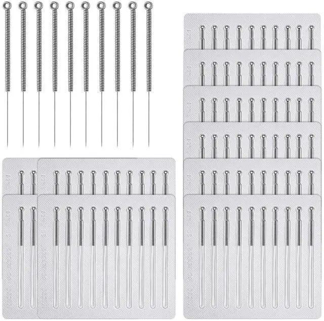 Main image of 100 Pcs Disposable Acne Needles, Blackhead Remover Tools | Blackhead Remover Tools for Acne and Blemishes, Acne Popper Tools, Stainless Steel Comedone Extractor