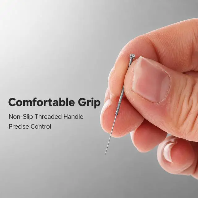 Alt view image 6 of 7 - 100 Pcs Disposable Acne Needles, Blackhead Remover Tools | Blackhead Remover Tools for Acne and Blemishes, Acne Popper Tools, Stainless Steel Comedone Extractor