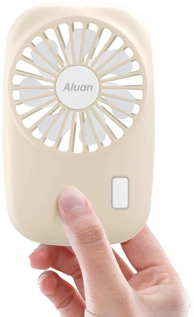Main image of Portable Handheld Mini Fan Powerful Small Personal Rechargeable Fan | Speed Adjustable, Lightweight, Rechargeable Battery Powered Eyelash Fan for Kids Girls Boys Woman Man Home Outdoor Travel