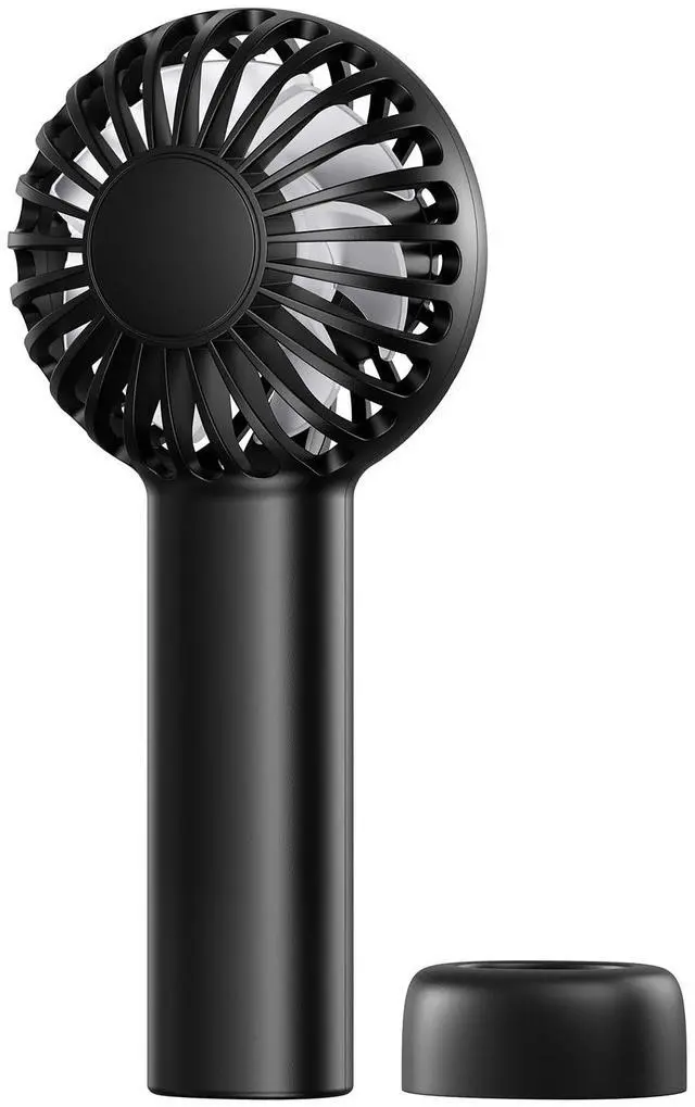 Main image of Mini Portable Fan - Rechargeable Handheld Fan, 3 Speeds Personal Hand Gifts for Travel Essentials, Lash, Makeup, Eyelash, Kids, Girls, Women - USB, Cute Design Black