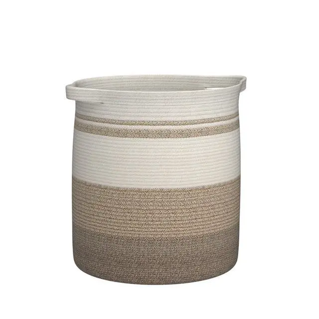 Alt view image 4 of 7 - 80L Laundry Basket Laundry Hamper Nursery Hamper Gradient Yellow | Tall Dirty Clothes Hamper with Handle,Blanket Basket,Decorative Basket for Living Room,Storage Basket,Toy Storage