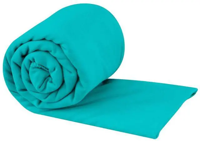 Main image of Pocket Towel, Large, Baltic Blue | Lightweight, packable microfiber towel fits in a jacket pocket for camping, backpacking, travel, and trips to the gym