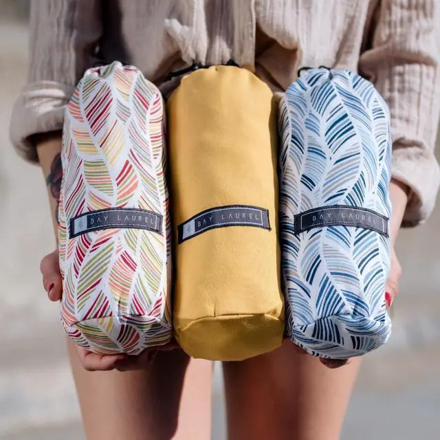 Alt view image 4 of 7 - Turkish Beach Towel with Travel Bag 39 x 71 Quick Dry Sand Free Lightweight Large Oversized Towels Light