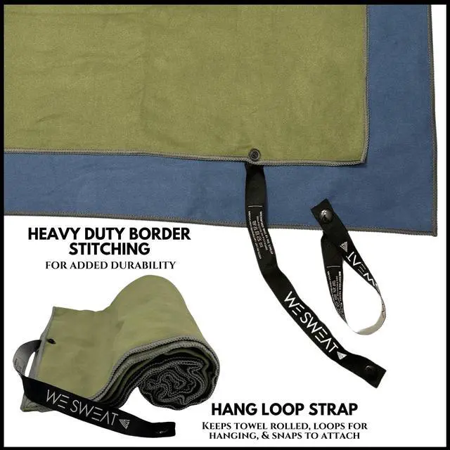 Alt view image 3 of 7 - (2 Pack) Microfiber Towels. Ultra Compact, Quick Dry, Odor-Free | Perfect for Travel, Gym Shower & Camping. Lightweight Shower Towels - Quick Dry XL Towels
