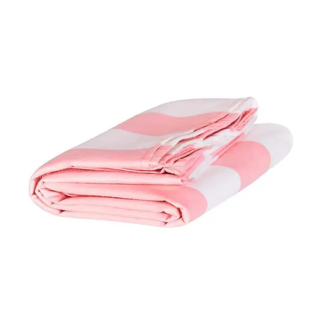 Alt view image 5 of 7 - Quick Drying Towel - for Sports & Gym - Compact, Lightweight - 100% Recycled - Includes Bag - Cabana - Light Pink, Medium (130x70cm, 51x27)