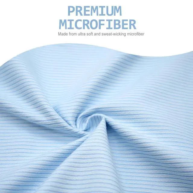 Alt view image 5 of 6 - Quick Dry Camping Towel, Microfibre Ribbed Towel Travel Towel 3 Sizes 1 Pack Fast Drying Towel Set for Camping, Beach, Gym, Sports, Yoga & Swimming Pool, Blue