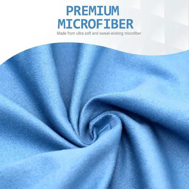 Alt view image 5 of 7 - Quick Dry Camping Towel, Microfiber Travel Towel 3 Size at 1 Pack,Fast Drying Towel Set for Camping, Beach, Gym, Sports, Yoga & Swimming Pool, Blue
