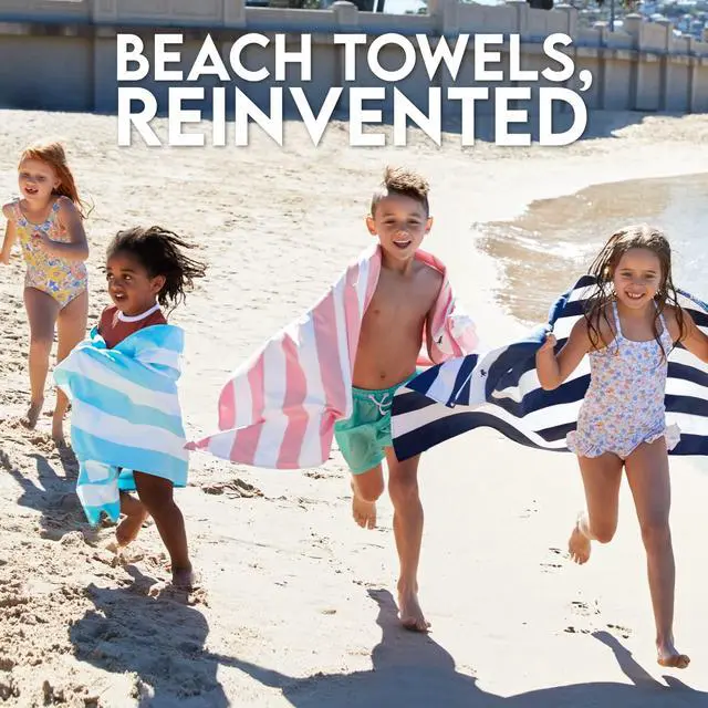 Alt view image 6 of 6 - Quick Dry Beach Towel - Cabana - Malibu Pink, Medium | Sand-Resistant, Includes Travel Bag, Lightweight & Compact, 100% Recycled DryQ Fabric, Medium (130x70cm, 51x27")