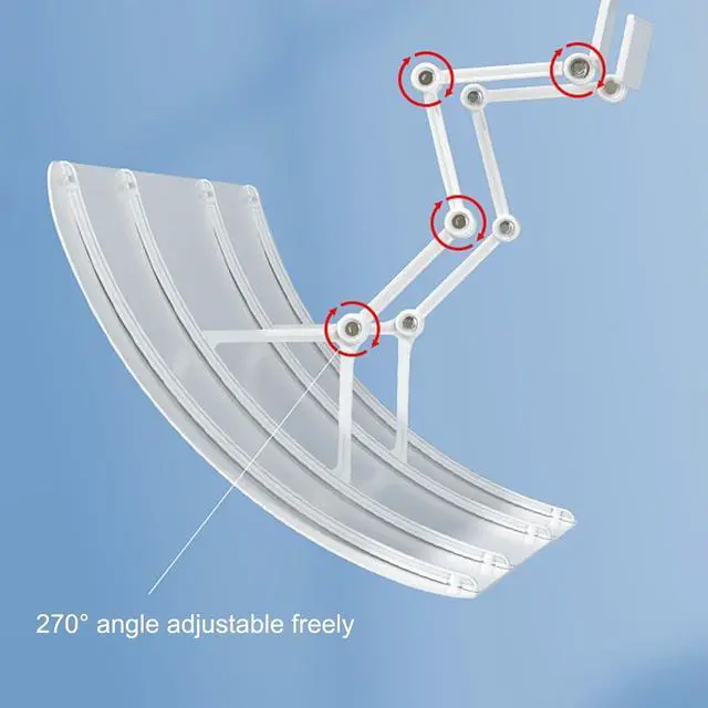 Alt view image 3 of 4 - Window Air Conditioners Windshield Universal,Adjustable Angle Air Conditioner Air Deflector,Prevent Direct Blowing of Heat and Cold Air for Vents, Sidewall and Window ac Unit