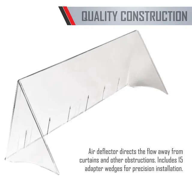 Alt view image 4 of 7 - DA28 PTAC Air Deflector, 28.5" Inside Dimension