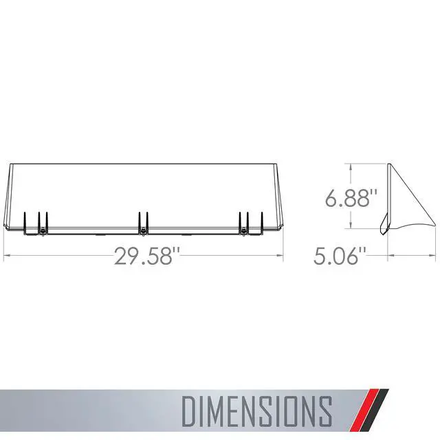Alt view image 2 of 7 - DA28 PTAC Air Deflector, 28.5" Inside Dimension