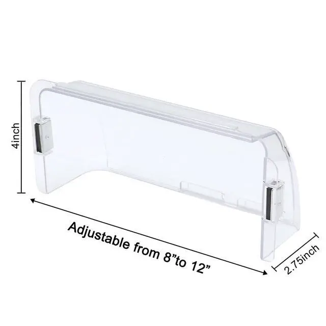 Alt view image 2 of 5 - Unbreakable Air Vent Deflector 8"-12" Adjustable Magnetic Vent Cover | Clear Heat/AC Deflector for Floor Vents, Sidewall, and Ceiling Registers with Energy-Saving Design,Adjustable Airflow Control