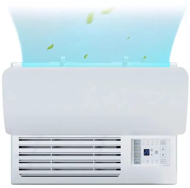 Main image of Air Conditioner Deflector for Window Units, Universal Adjustable Air Conditioning Deflector Anti-Wind Baffles Anti Direct Blowing Windshield Wind Guide, 20.83"x10.61" Freely Cut, White