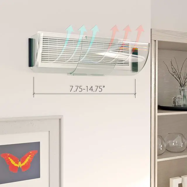 Alt view image 2 of 6 - Adjustable Magnetic Heat and Air Deflector for Vents, Sidewall, and Ceiling Registers