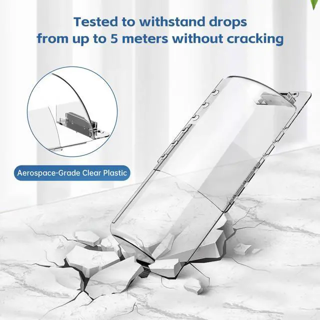 Alt view image 2 of 7 - 2-Pack Register Vent Deflector, Aerospace-Grade Clear Design, 8.5-15 in | 200% stronger magnet grip, Anti-drop slots, 3 mounting methods, -35°F to 284°F for Ceiling/Floor/Wall Registers