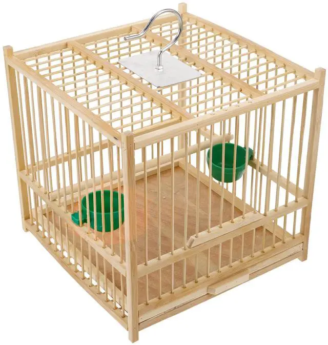 Main image of Portable Bird Cage for Parakeet Cockatiel Handmade Birdcage Small Birdcage