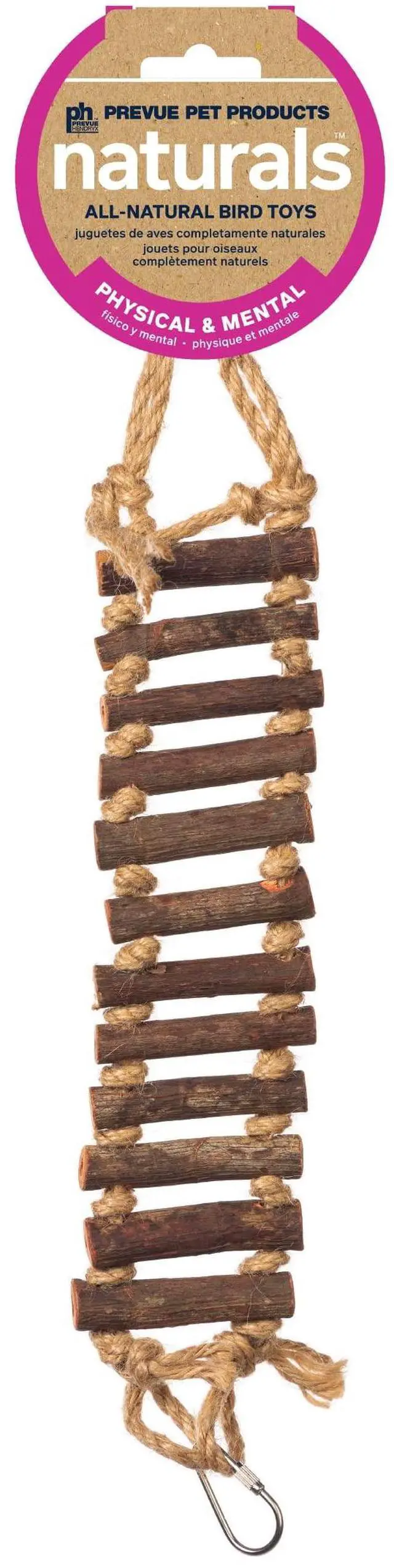Main image of Rope Ladder Bird Toy Hanging Birdcage Toy for Climbing | Accessories for Small to Medium Birds, Foot Exercise, Beak Use, Mental Enrichment, and Interactive Play