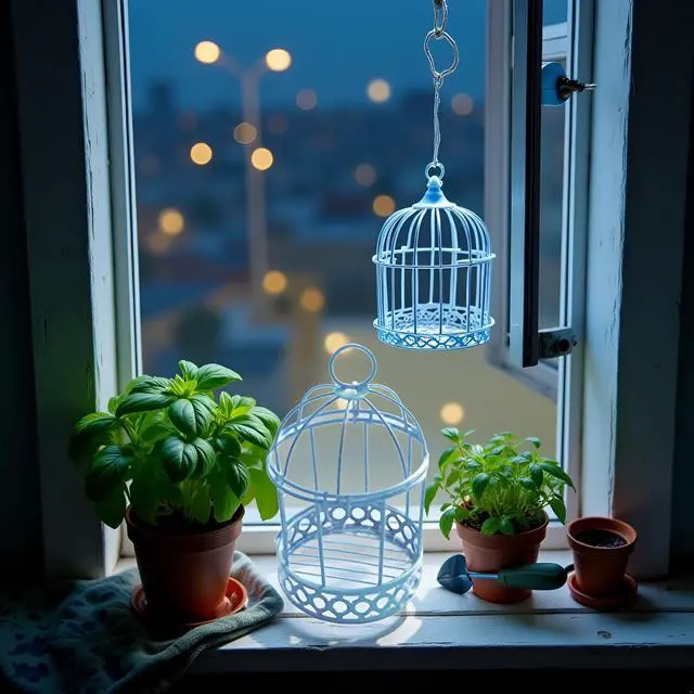 Alt view image 3 of 7 - Blue Miniature Metal Wire Bird Cage Tealight Candle Holder Hanging Birdcage Lantern Wedding Candy Party Favor Box for Wedding Home Table DIY Decor