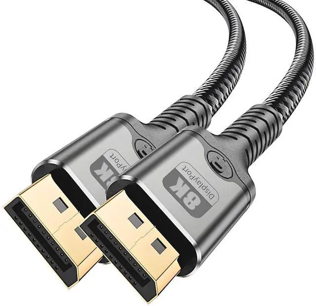 Main image of 8K DisplayPort Cable 1.4,DP to DP Cable 3.3FT,8K@60Hz 4K@144Hz,Display Port to Display Port 32.4Gbps High-Speed Transfer,Nylon Braided Cord for Gaming Monitors,TVs and Computer Devices