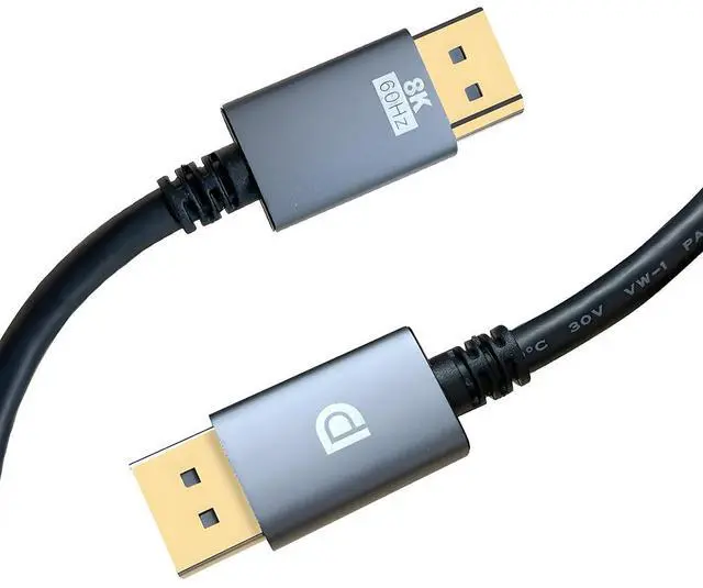 Main image of DisplayPort Cable 1.4,8K DP Cable 3.3ft (8K@60Hz, 4K@240Hz, 2K@1800Hz) HBR3 Support 32.4Gbps, HDR, Braided Display Port for Gaming Monitor, Graphics, PC (1M)