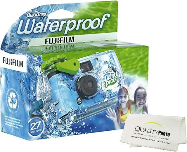 Main image of Fujifilm Quick Snap Waterproof 27 exposures 35mm Camera 800 Film, 1 Pack + Quality Photo Microfiber Cloth (1 Pack)