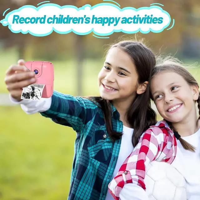 Alt view image 2 of 7 - 9 Roll 1''×2.2'' Kids Camera Paper Roll Refill for Kid Camera Instant Print | Photo Print HD Printing Thermal Print Paper Rolls for 4 5 6 7 8 9 10 Year Old Girls Boys Birthday Gifts, Paper Only