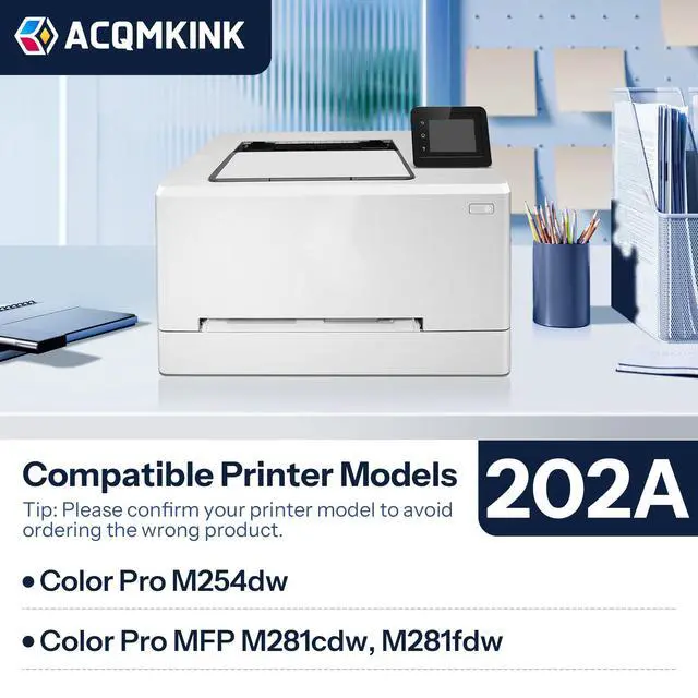 Alt view image 2 of 6 - 202A Black Toner Cartridge Replacement for HP 202A CF500A Color Pro MFP M281fdw M281cdw; M254dw Printer Ink 1 Pack