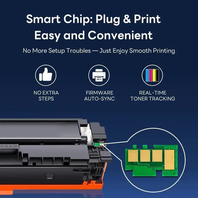 Alt view image 5 of 6 - 202A Black Toner Cartridge Replacement for HP 202A CF500A Color Pro MFP M281fdw M281cdw; M254dw Printer Ink 1 Pack